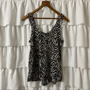 Patterned H&M Sleeveless Blouse